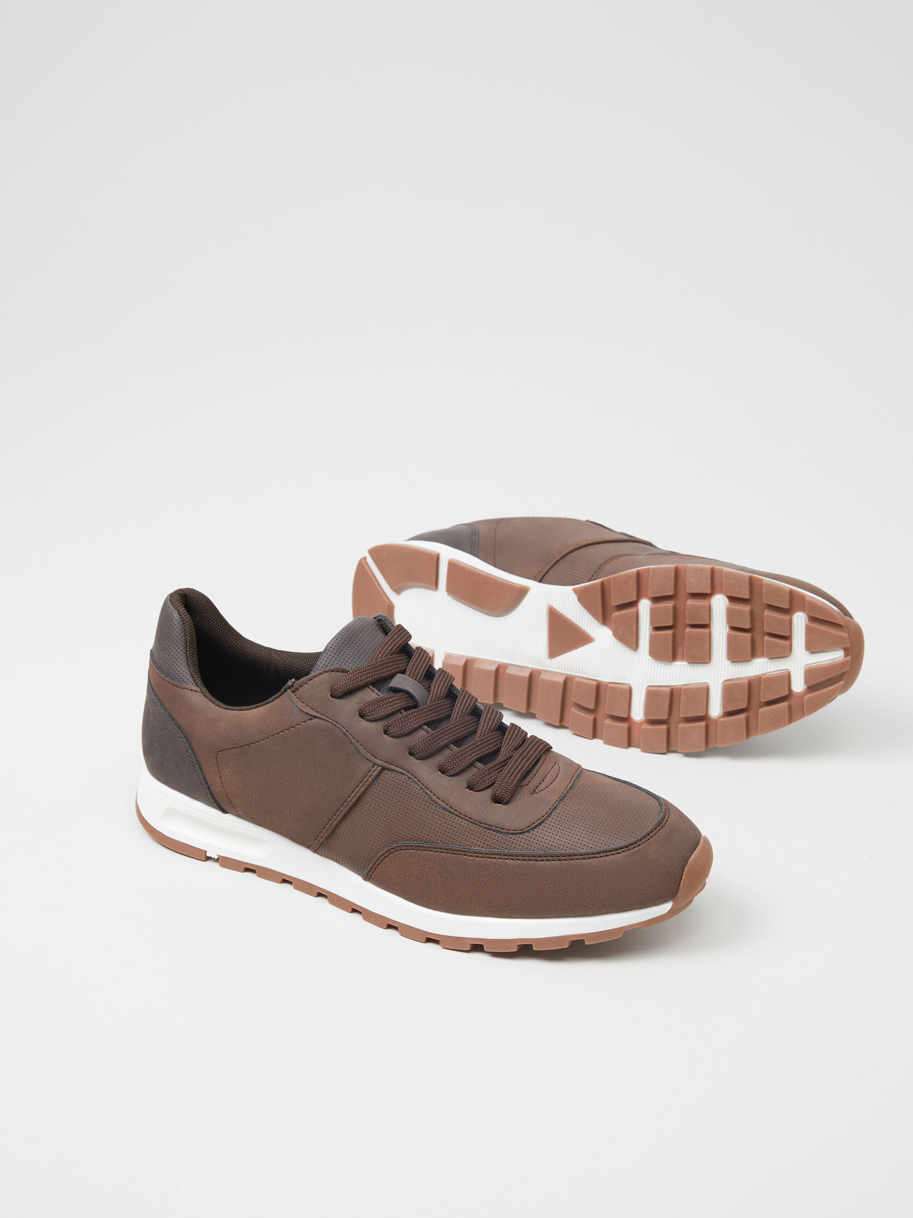 smart leather sneakers