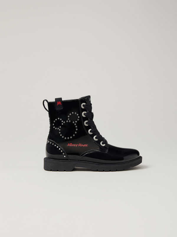 Bota charol tachas Mickey ©DISNEY - ZAPATOS - TODA LA COLECCIÓN - NIÑA | 4-  14 años - NIÑOS - | Lefties ESPAÑA