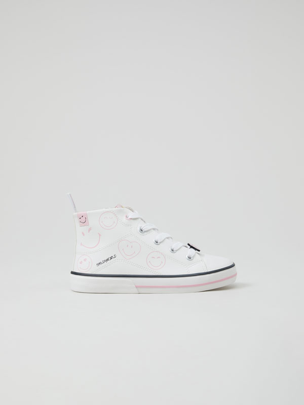 SMILEY® high-top sneakers