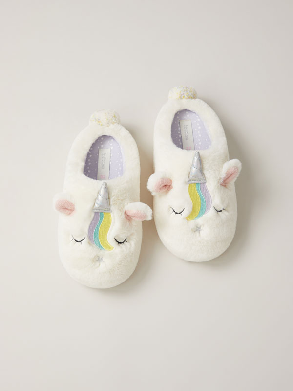 unicorn slippers gap