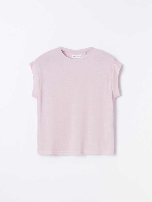 Pale pink outlet t shirt