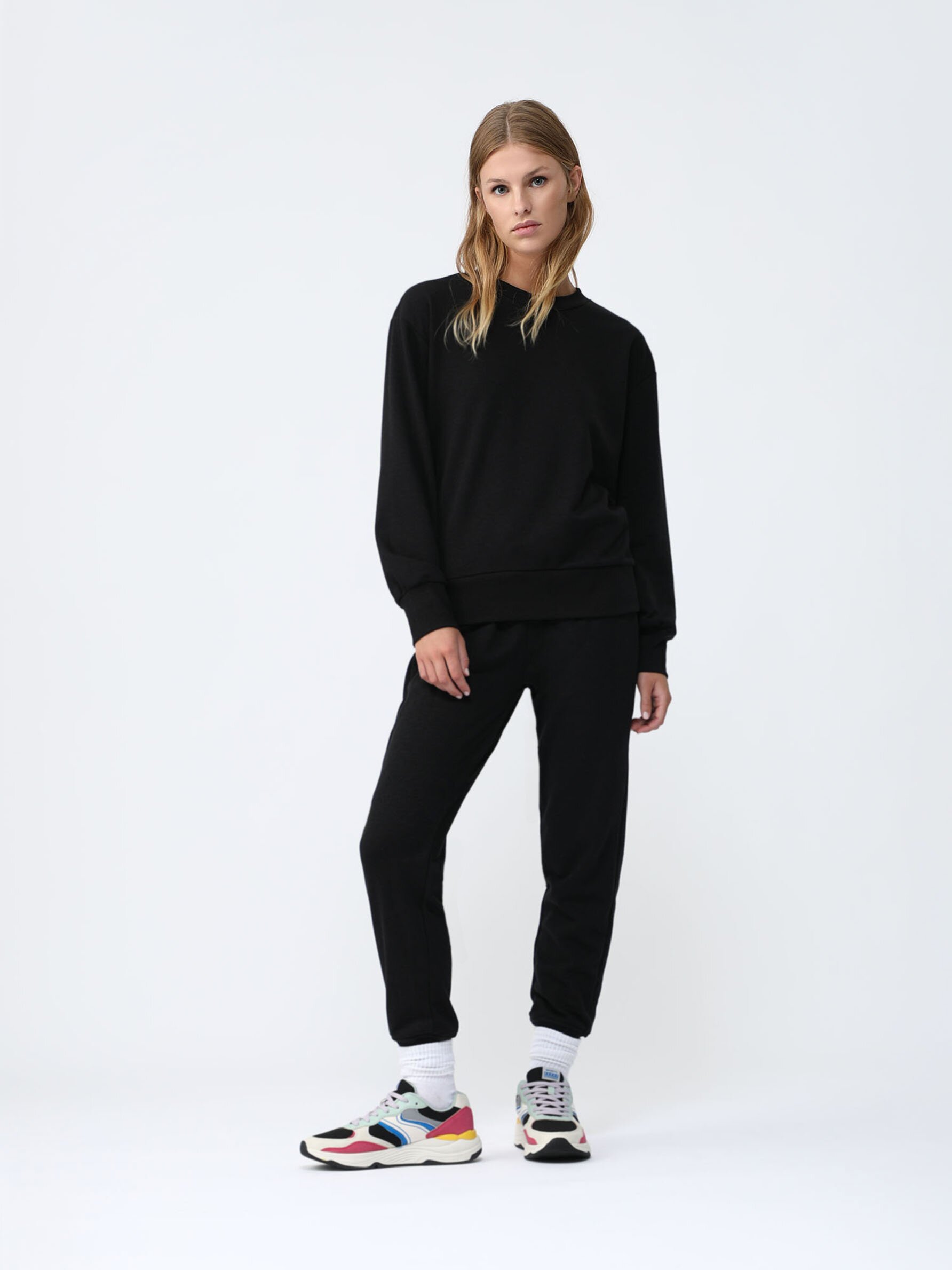 Basic tracksuit bottoms - Trousers - CLOTHING - Woman 