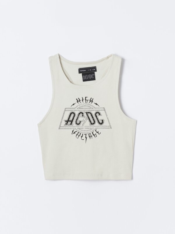 ACDC cropped top