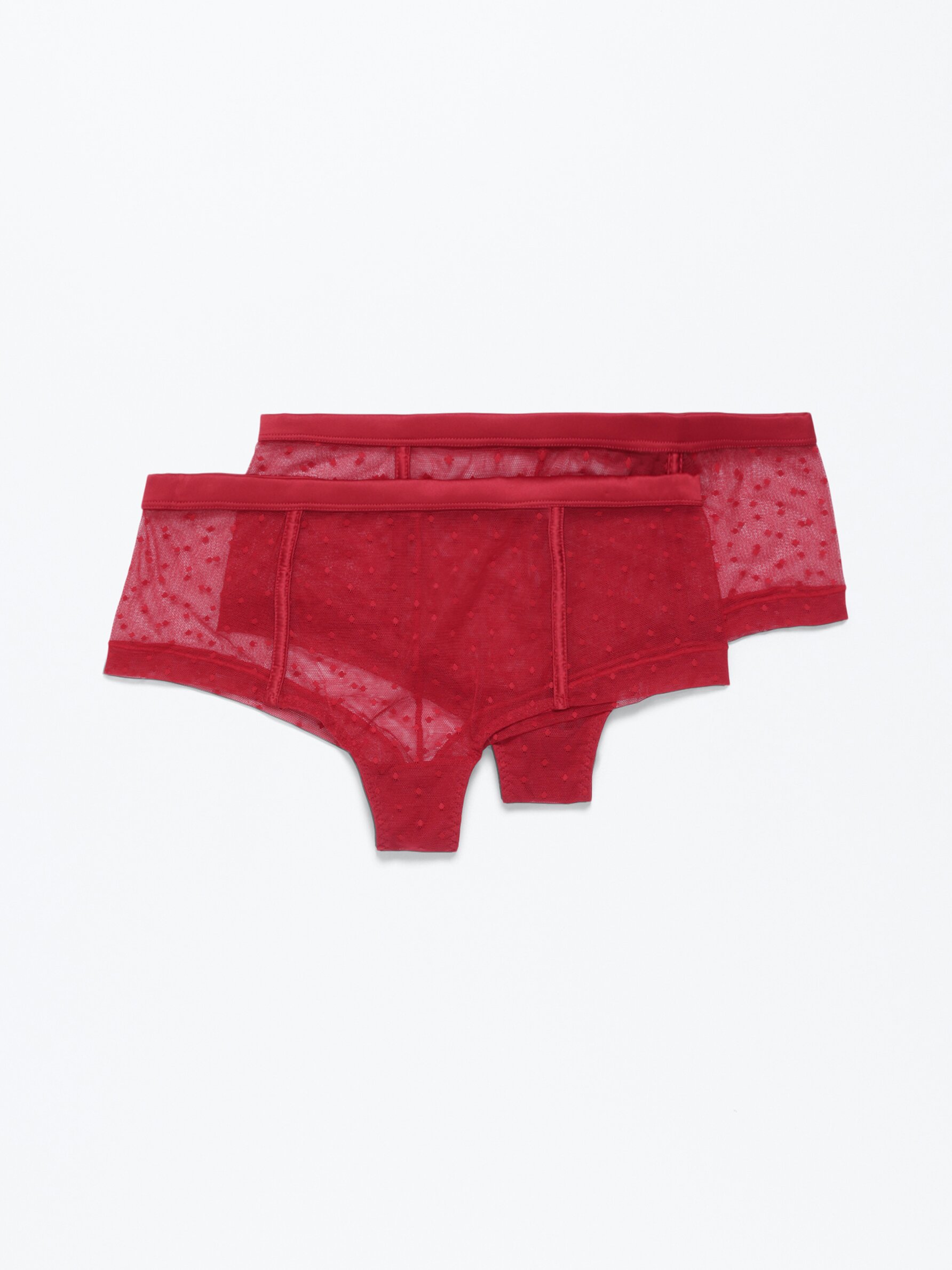 Photo of Red Lacy Underwear on Silky Fabric