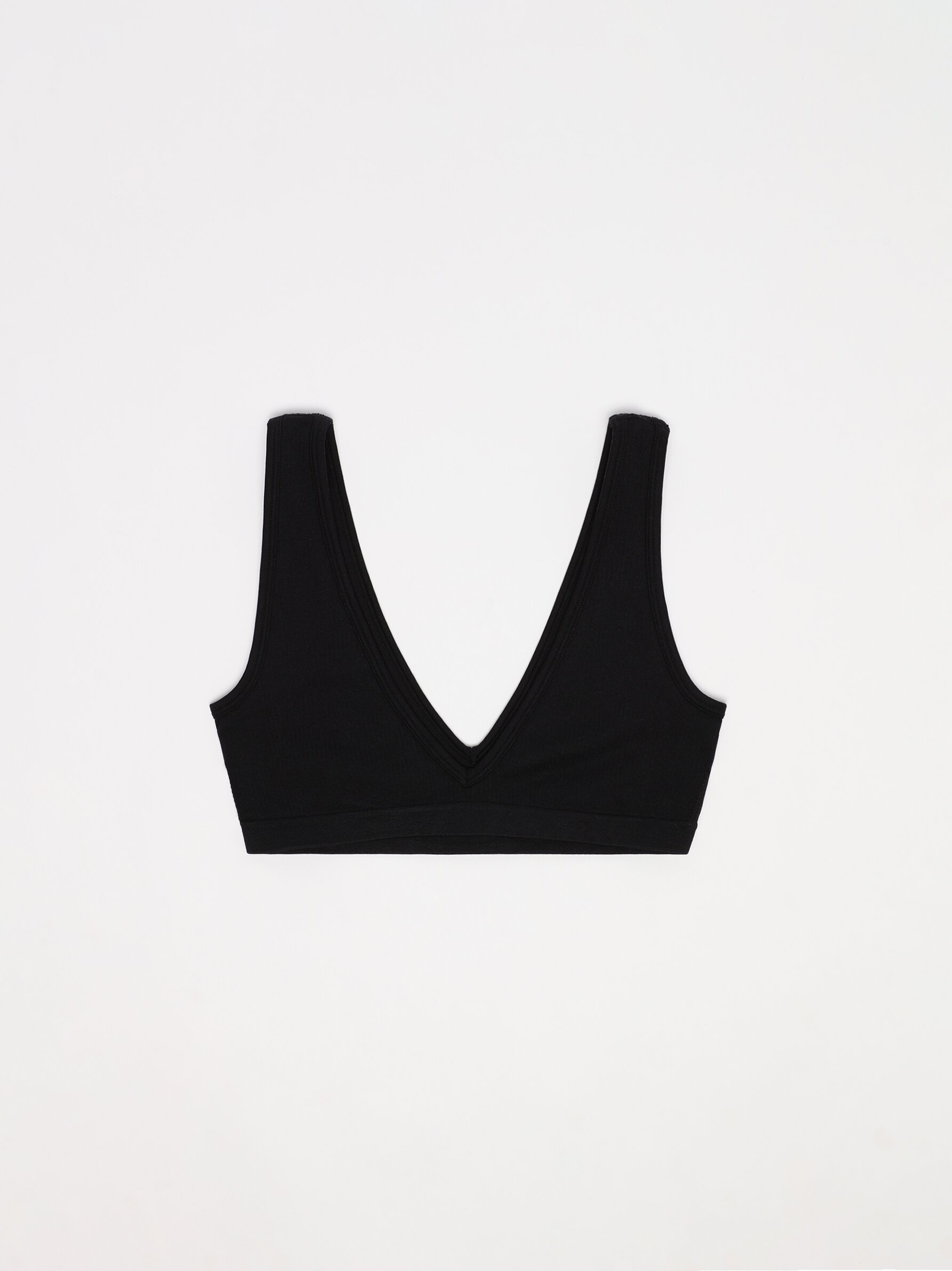 Pack of 2 seamless ribbed bras - 