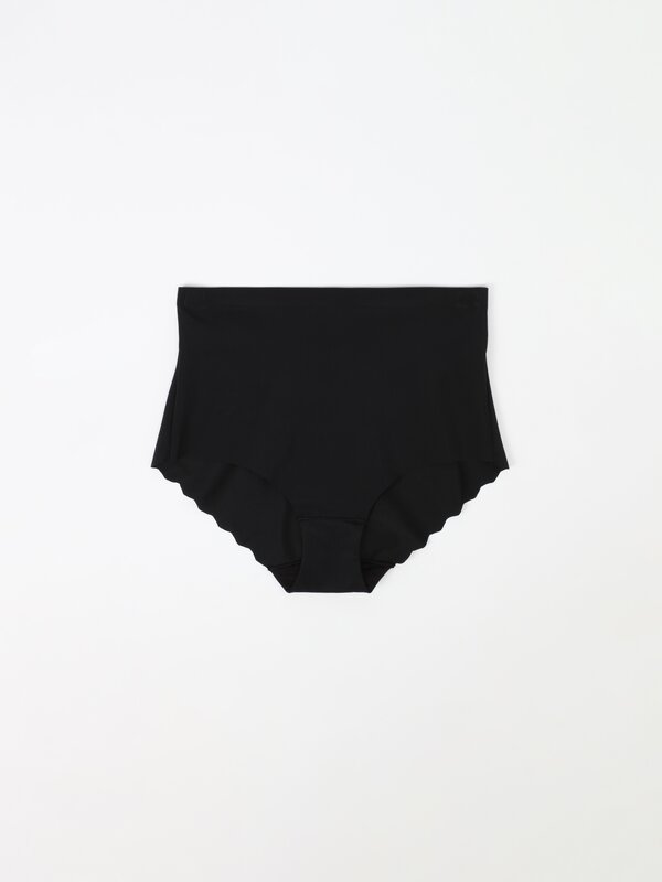High waist microfibre shaper briefs