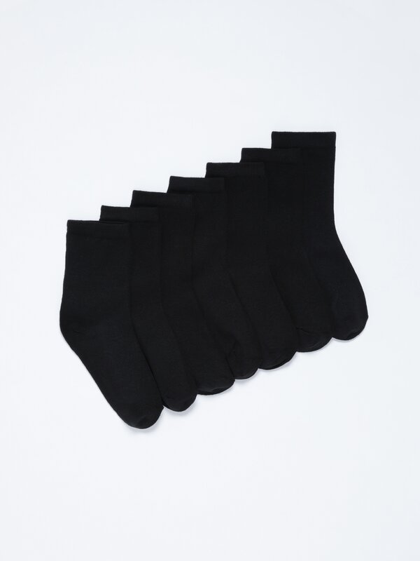 Pack of 7 pairs of basic long socks Long socks Socks Underwear