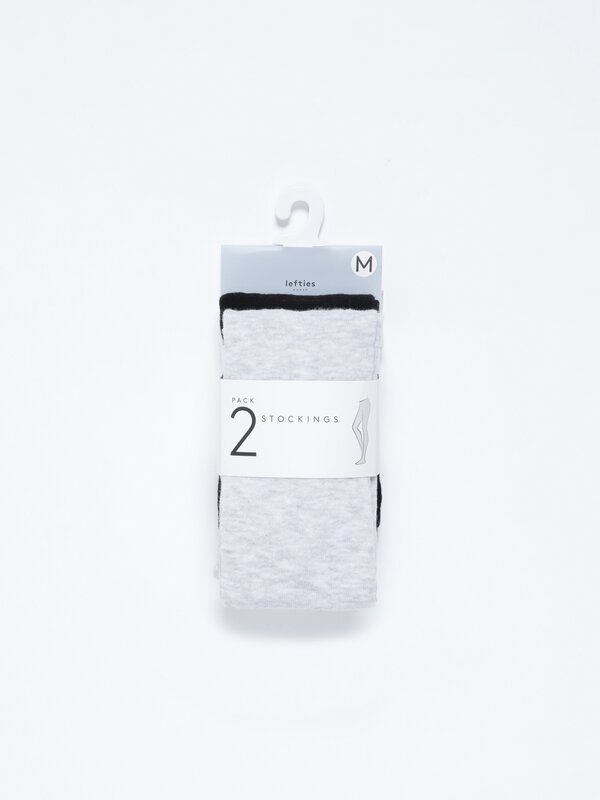 2-pack of knit tights