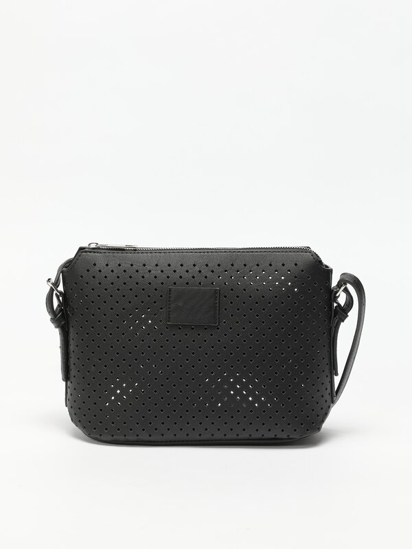 Diecut faux leather crossbody bag Bags ACCESSORIES Woman