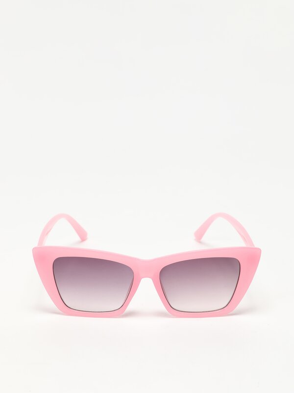 نظارة شمسية زهرية عيون القطة