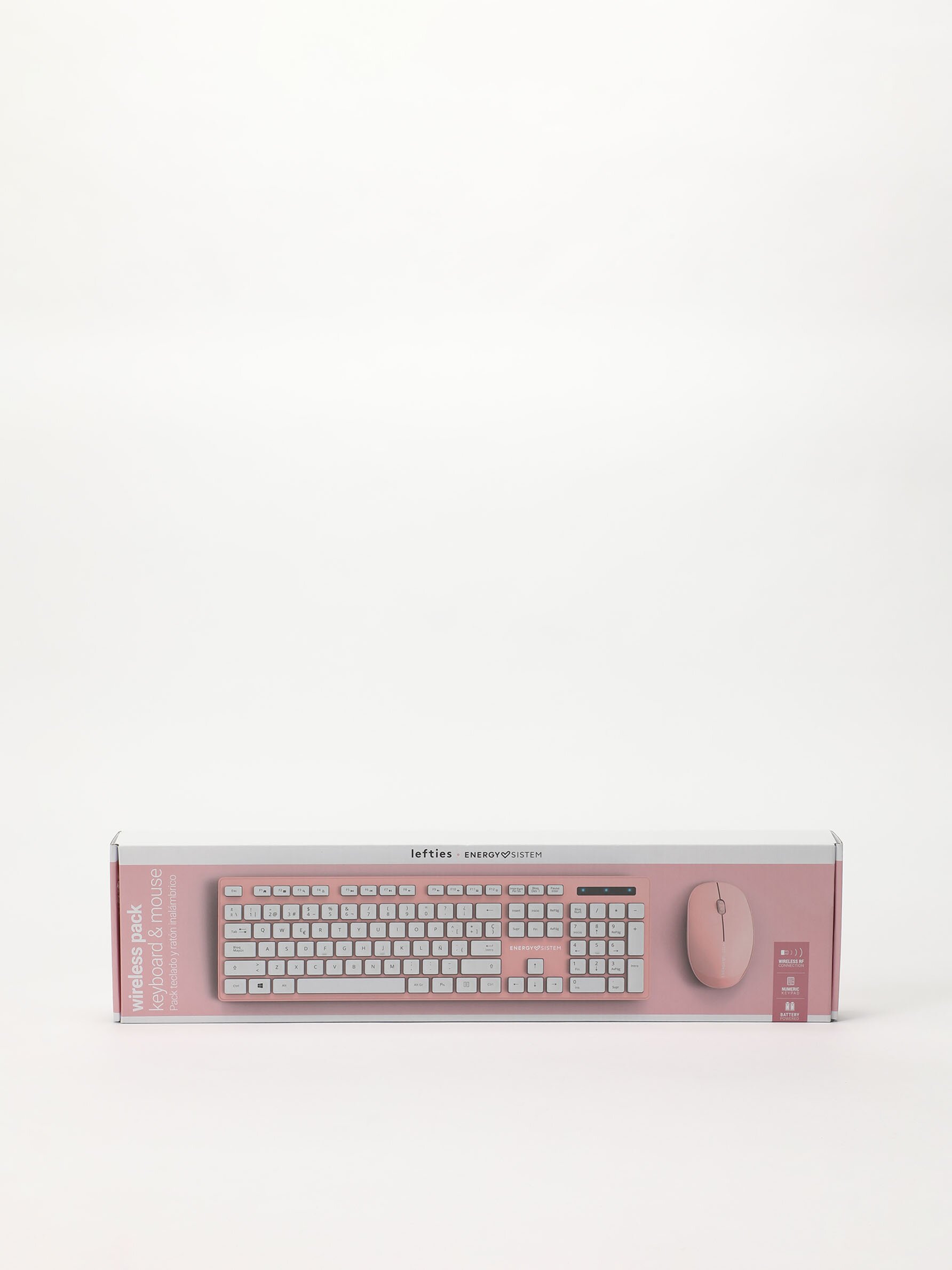 Teclado y discount raton inalambrico rosa