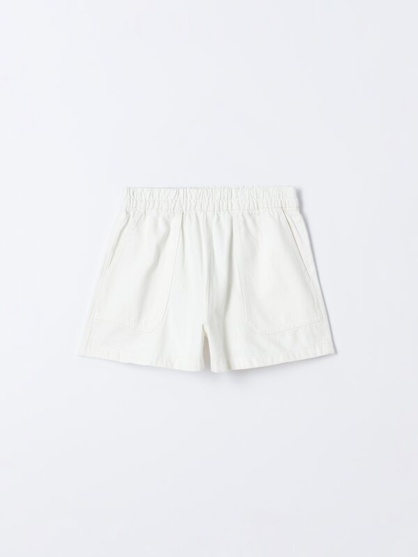 Lightweight denim shorts