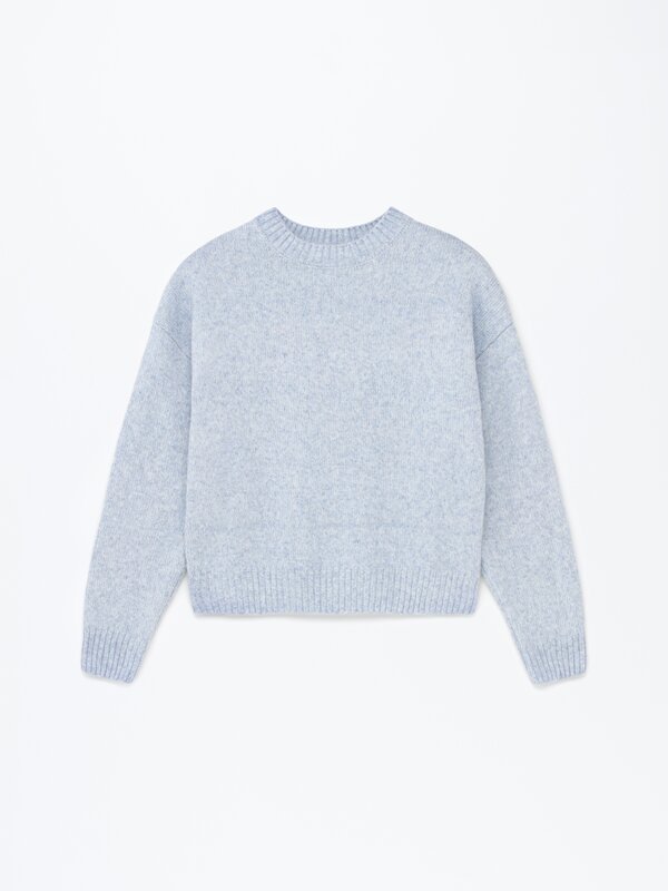 Jersey espumoso cuello redondo
