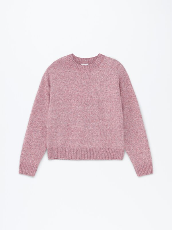 Jersey espumoso cuello redondo