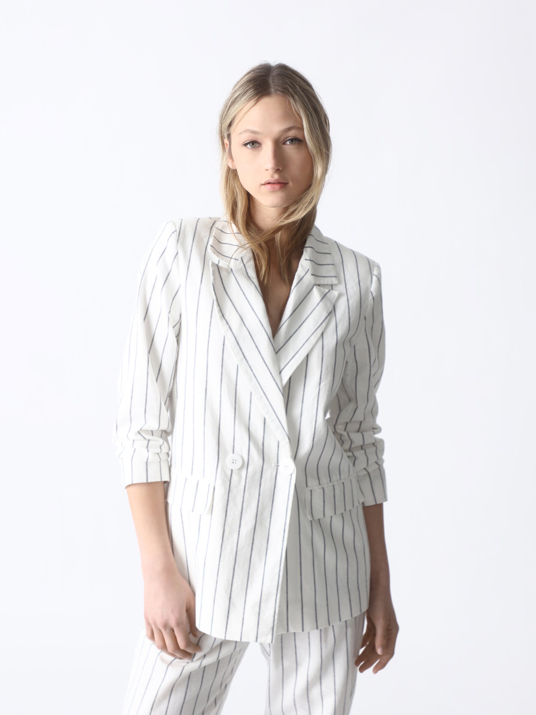 Women's on sale striped blazers