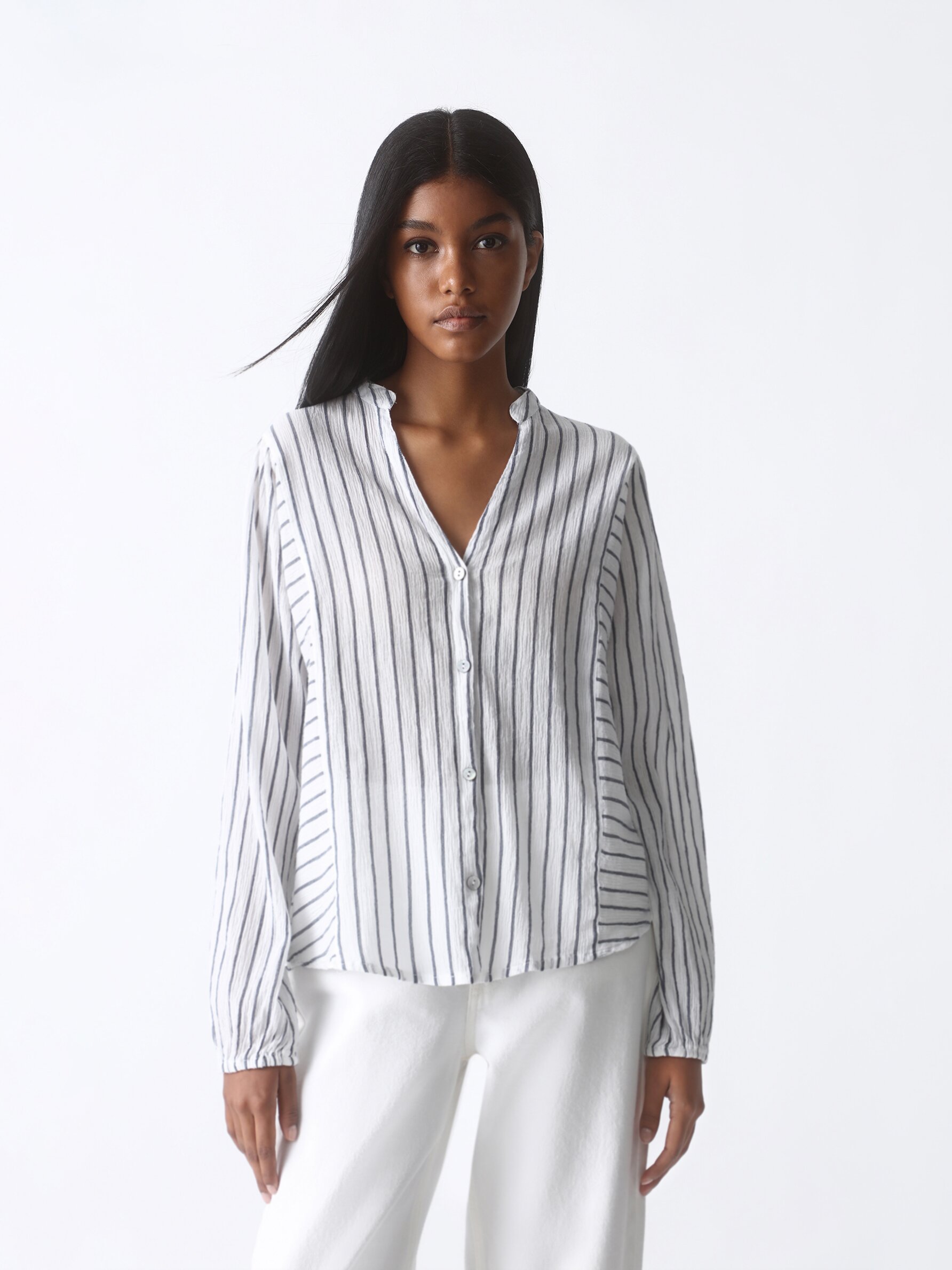 Striped long sleeve shirt