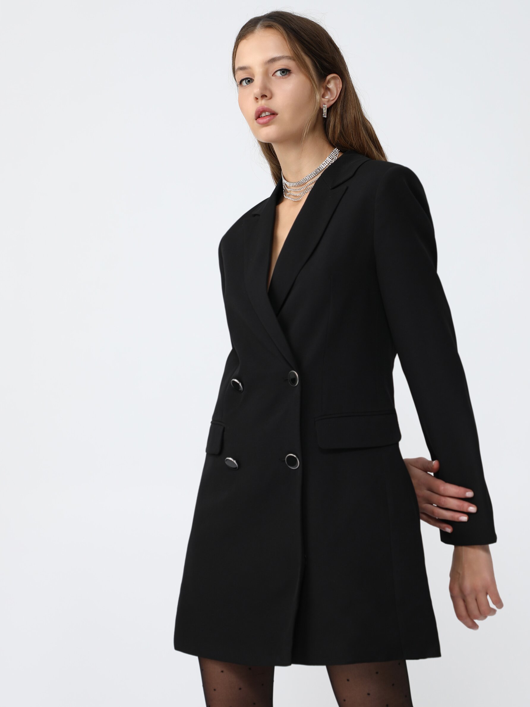 Blazer vestido online negro