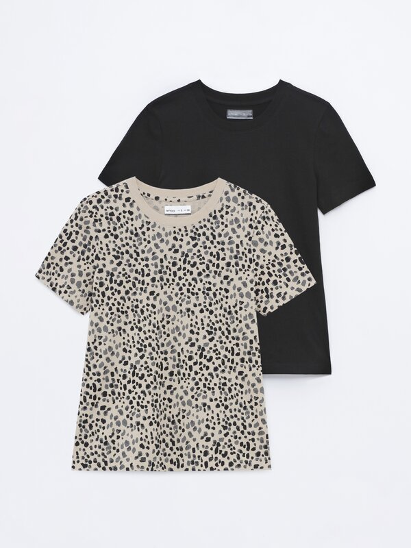 Pack de 2 camisetas combinadas