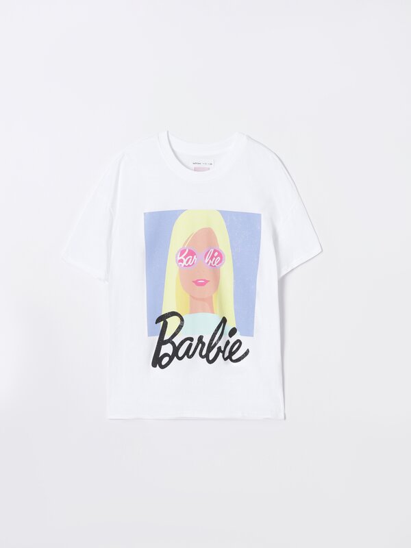 Camiseta de manga corta estampada de Barbie™