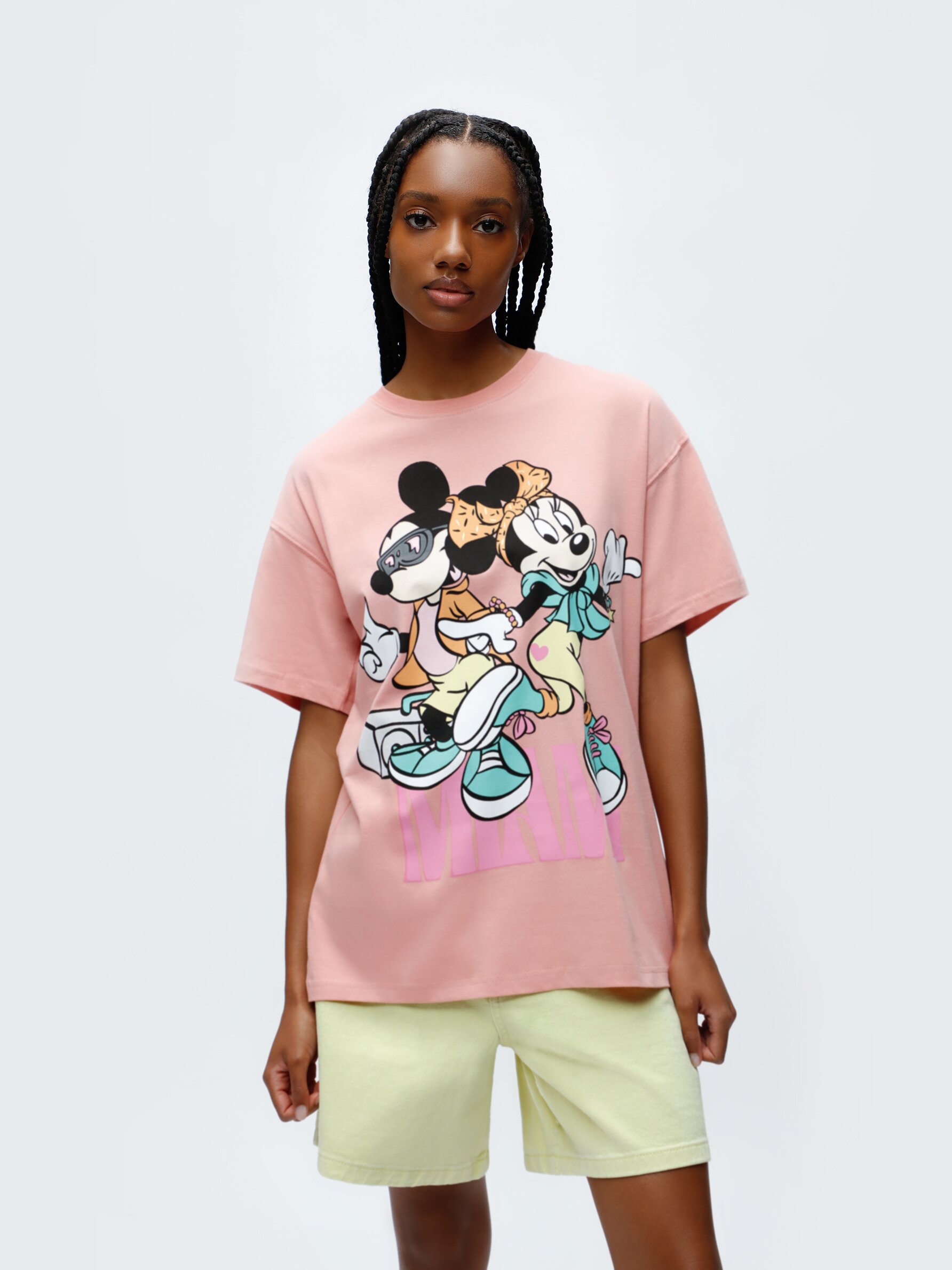 Camiseta estampada Mickey y ©Disney - ©Disney - Colaboraciones - ROPA - Mujer | Lefties ESPAÑA