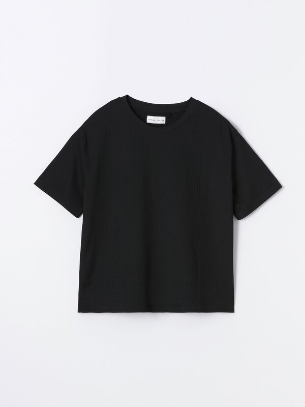 Textured T-shirt