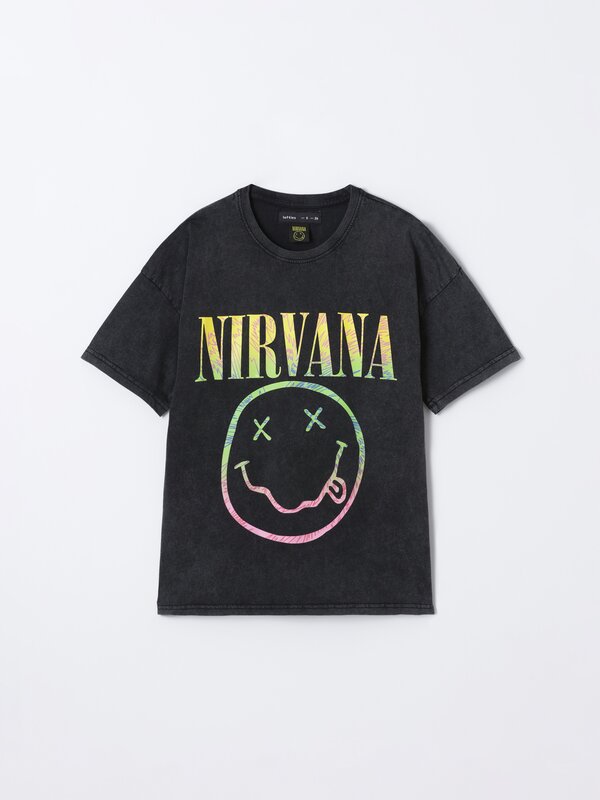 T shirt nirvana outlet homme