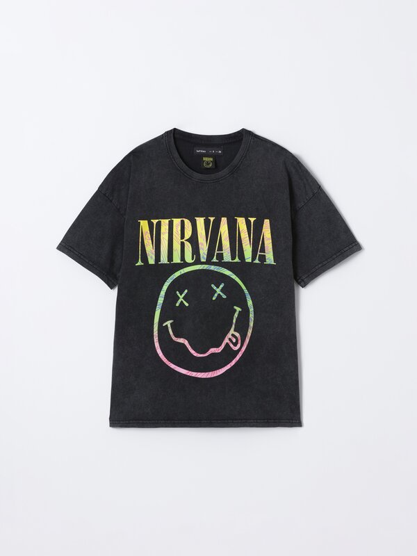 Nirvana print T-shirt