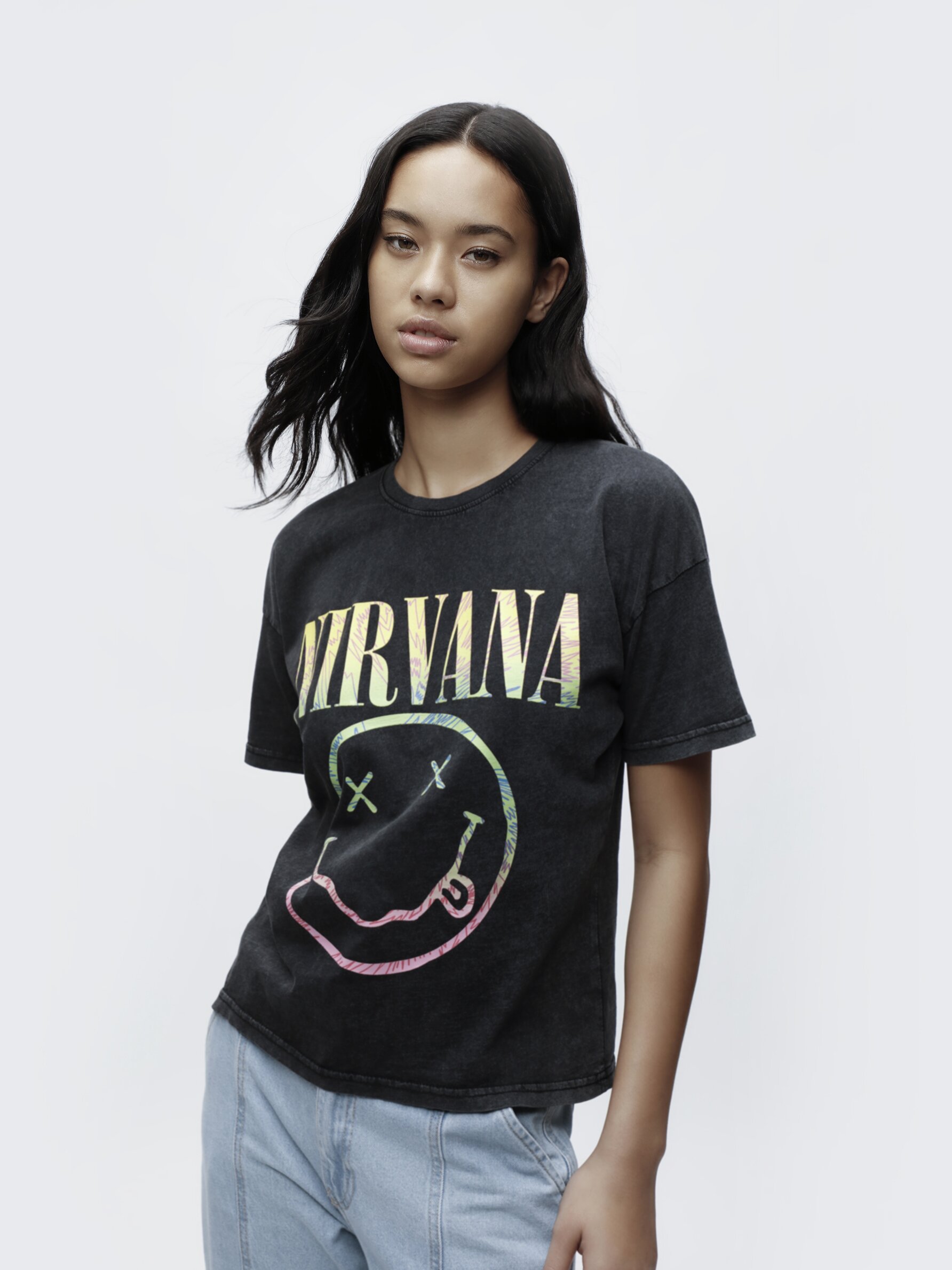 Nirvana t shirt clearance women's