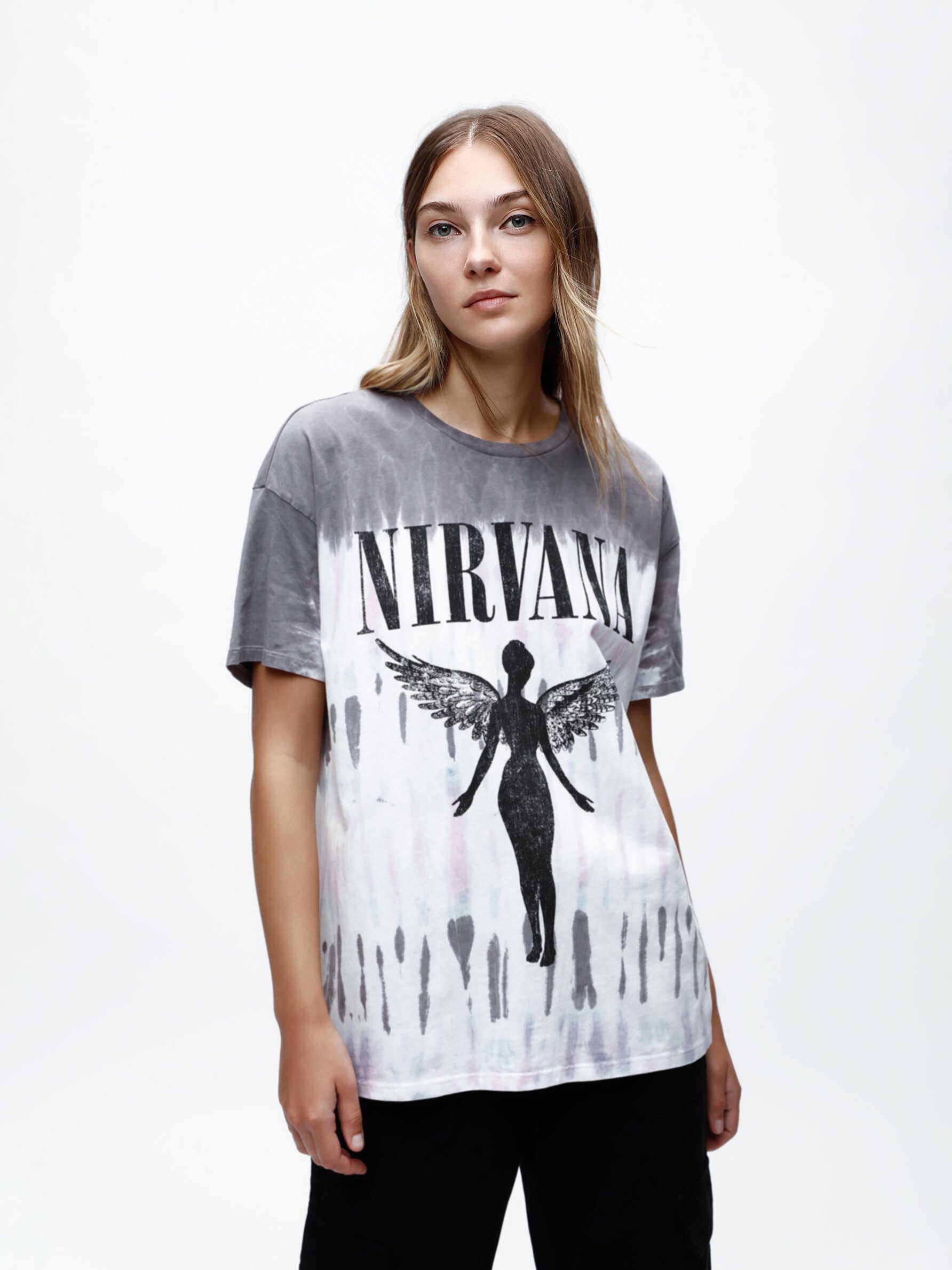 Nirvana tie shop dye t shirt