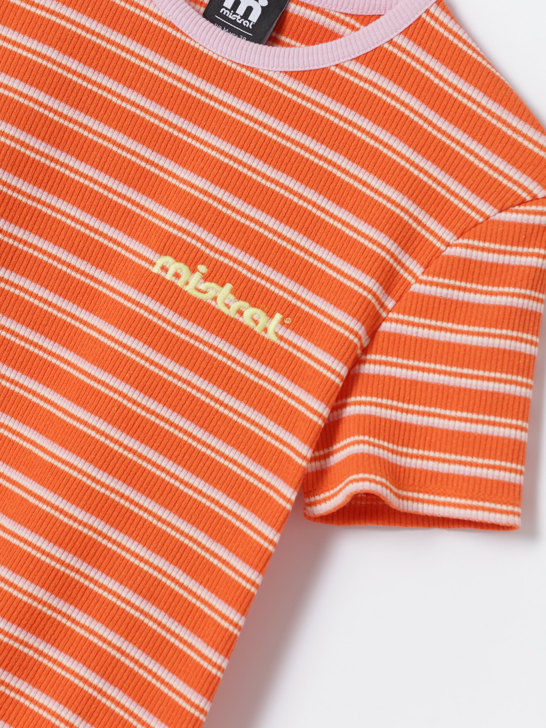 Orange striped clearance t shirt