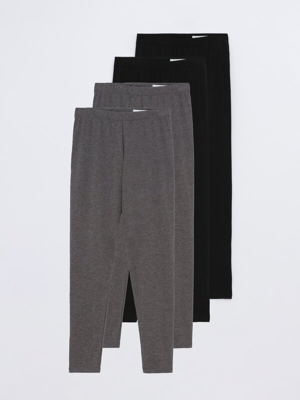 4-pack of long basic leggings