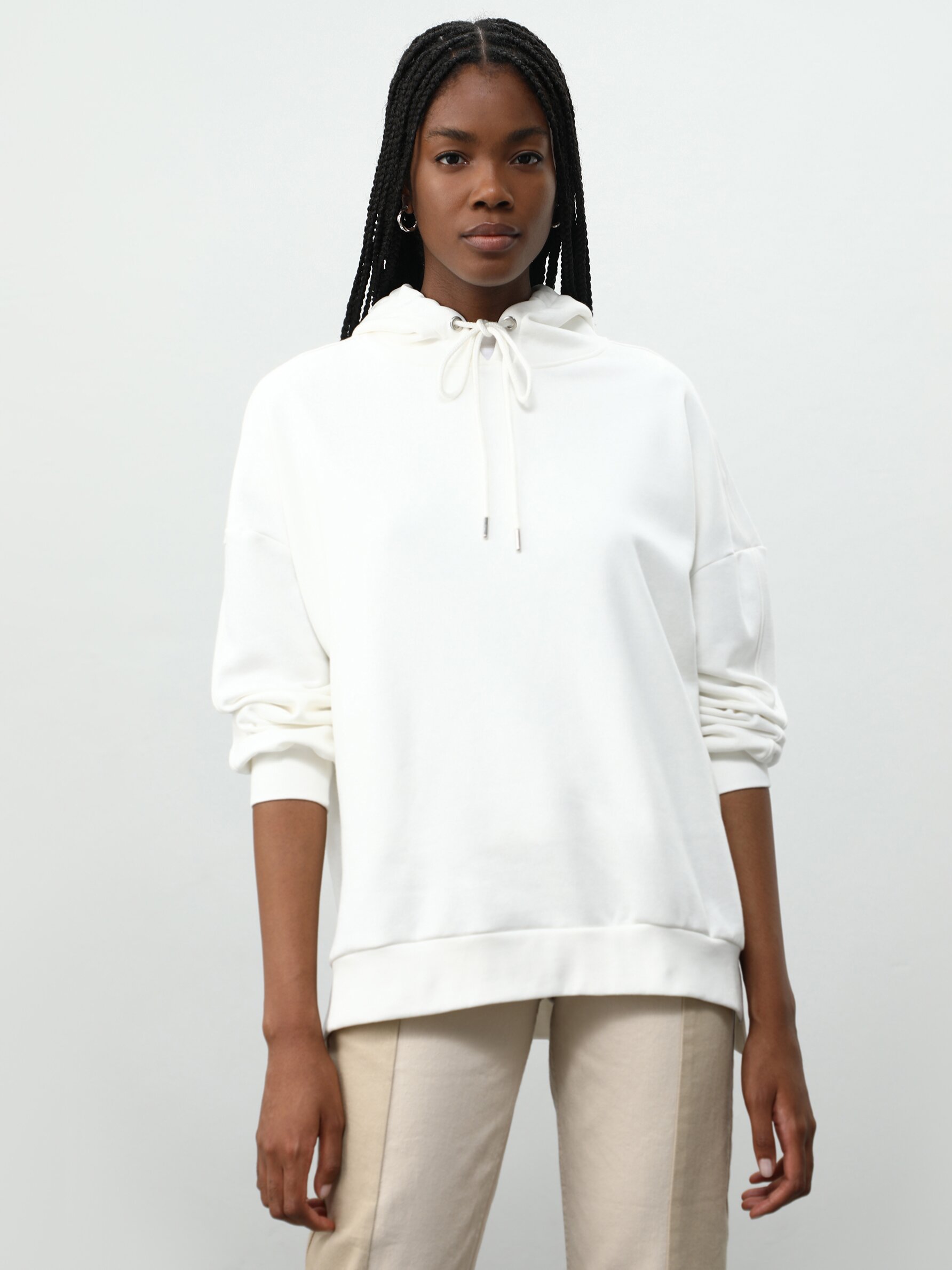 Sudadera blanca oversize mujer new arrivals