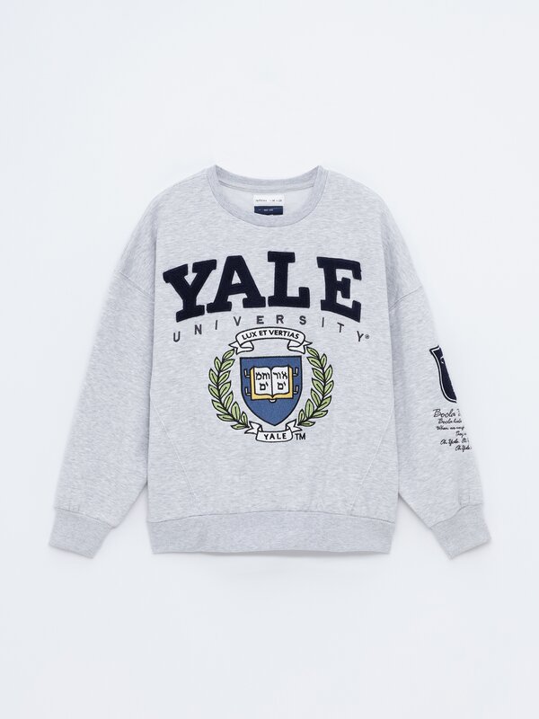 Sweatshirt com estampado de Yale