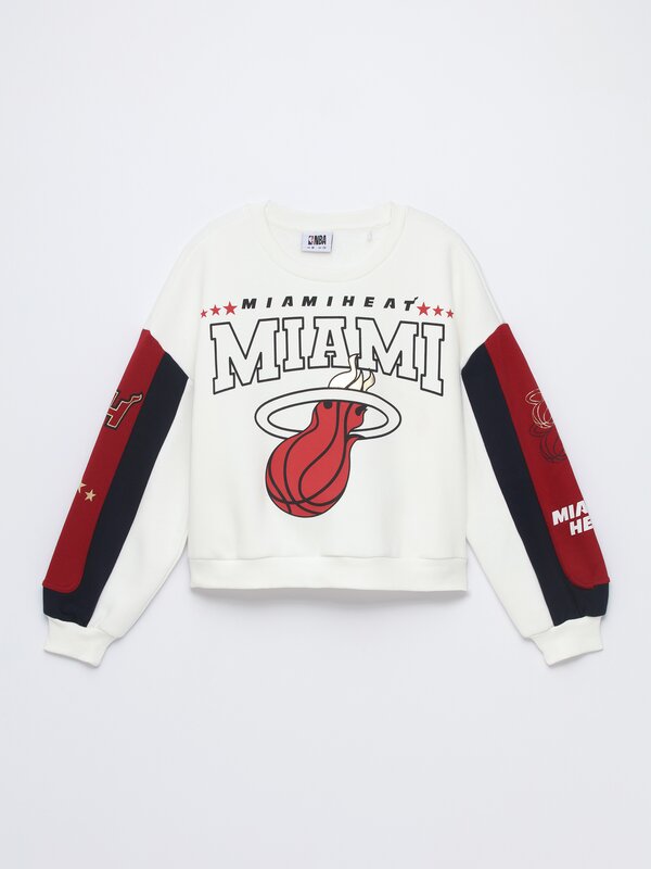 Miami Heats NBA colour block sweatshirt