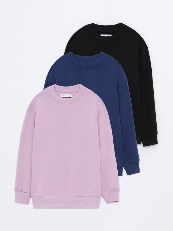 Pack of 3 matching tracksuit sweatshirts