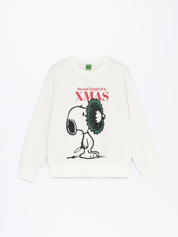 Snoopy Peanuts™ yılbaşı temalı sweatshirt