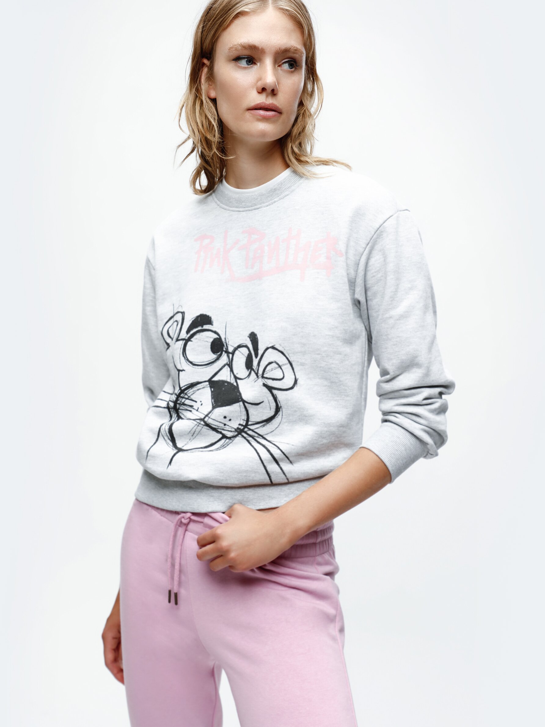 Pink panther online crewneck