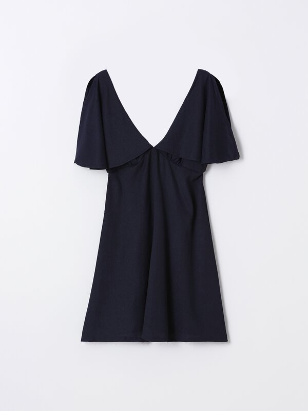 Ruffled vest dress