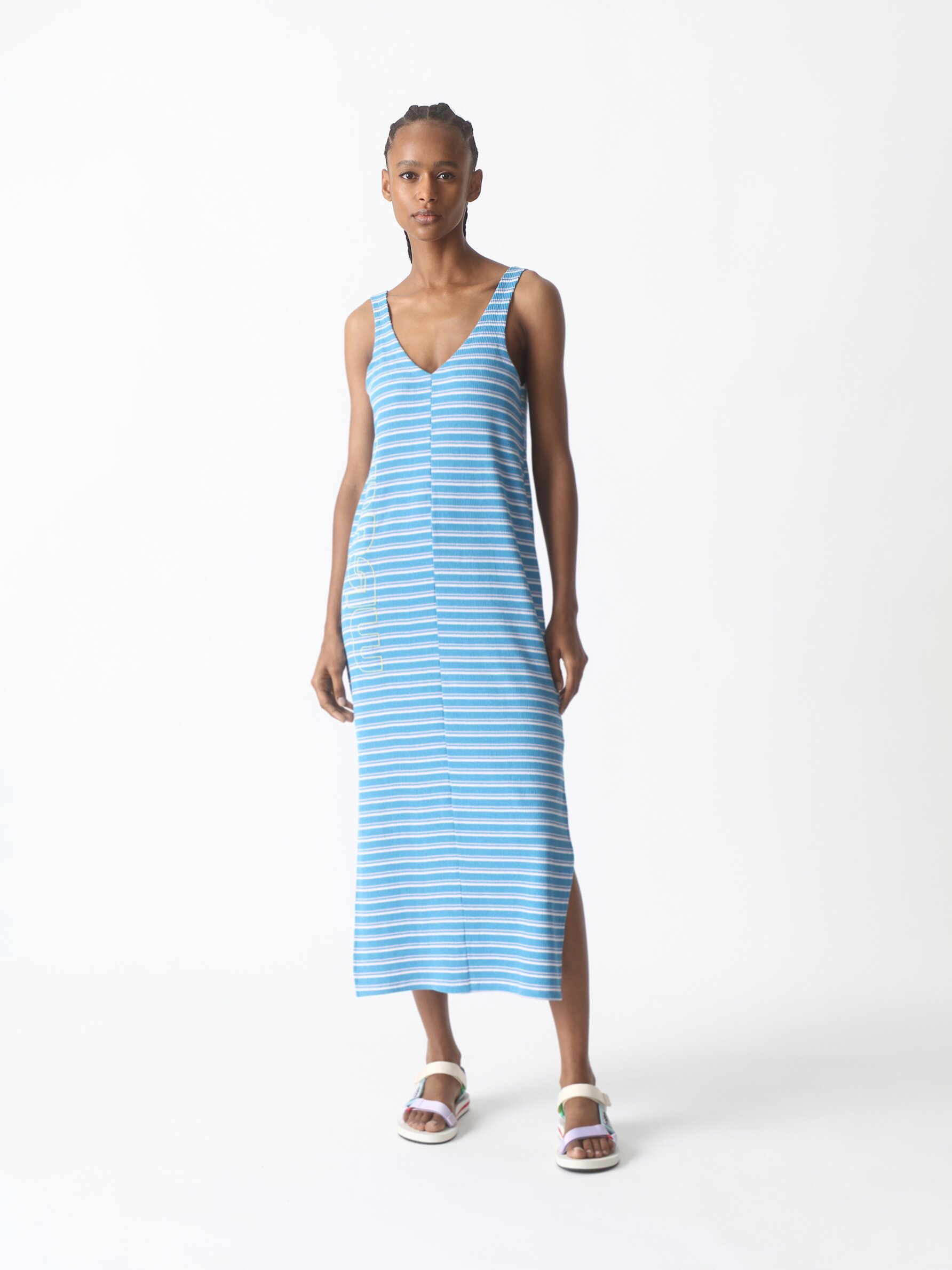 Mistral x Lefties striped dress Dresses CLOTHING Woman