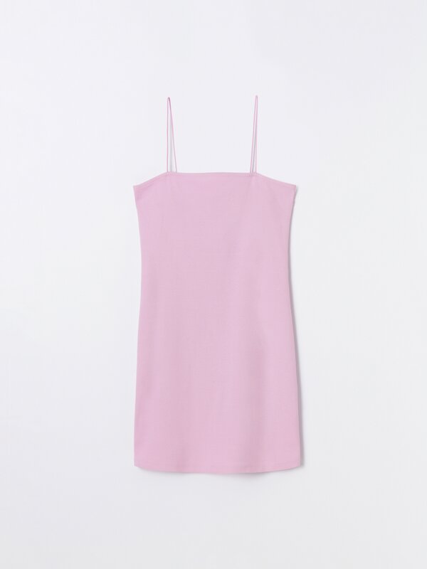 Short ribbed dress