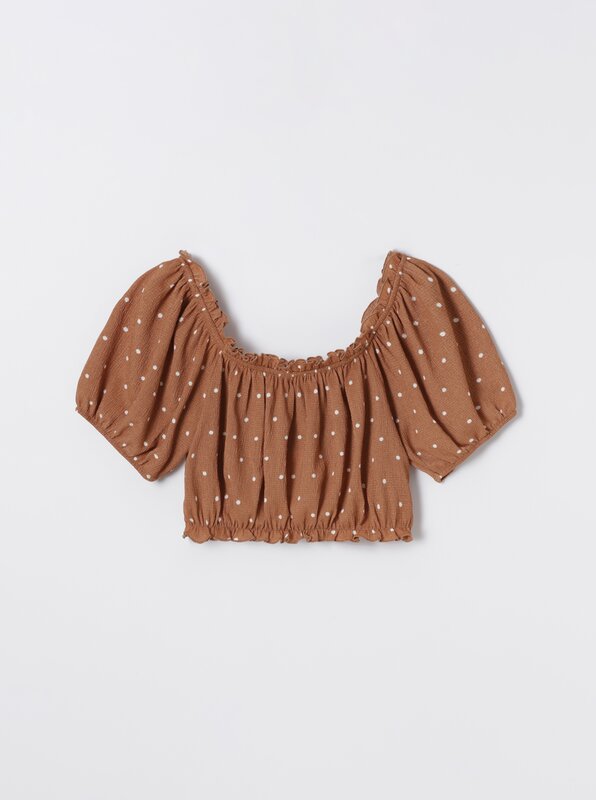 Textured crop top