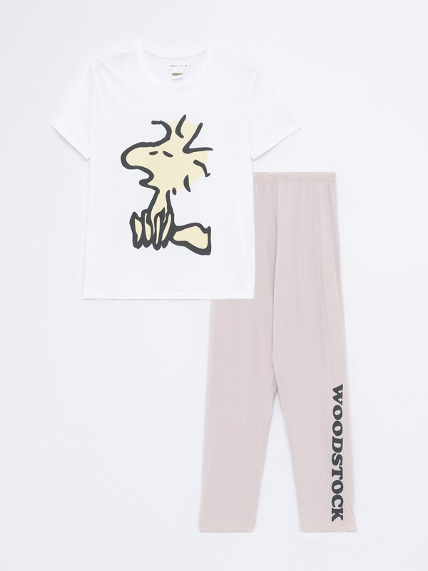 Snoopy Peanuts™ baskılı pijama takımı