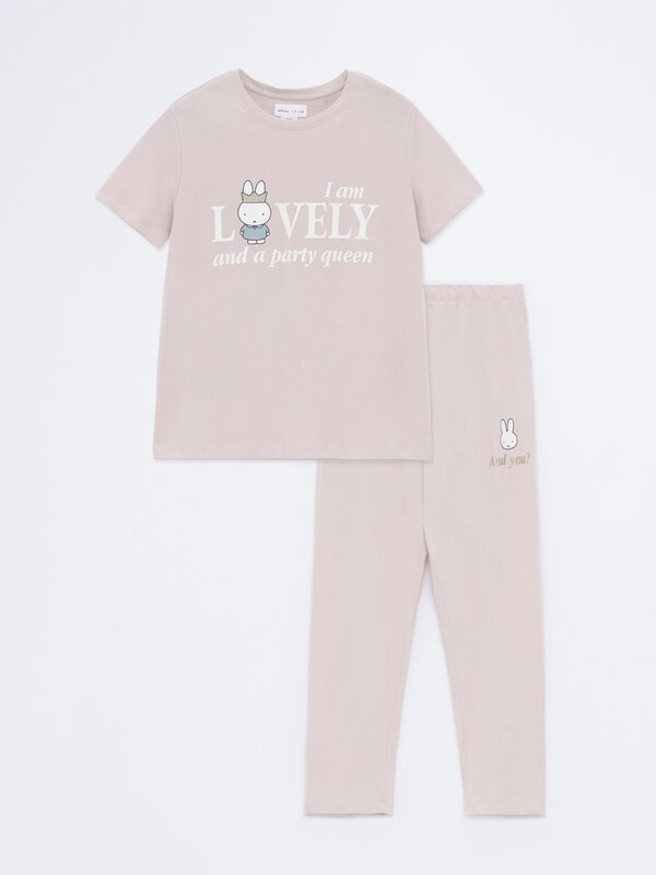 Miffy baskılı pijama takımı