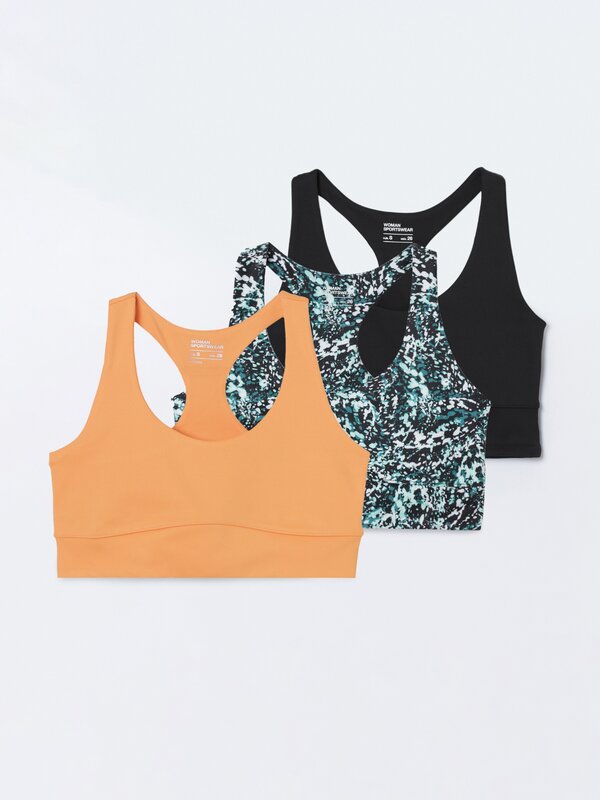 Pack of 3 sports bras
