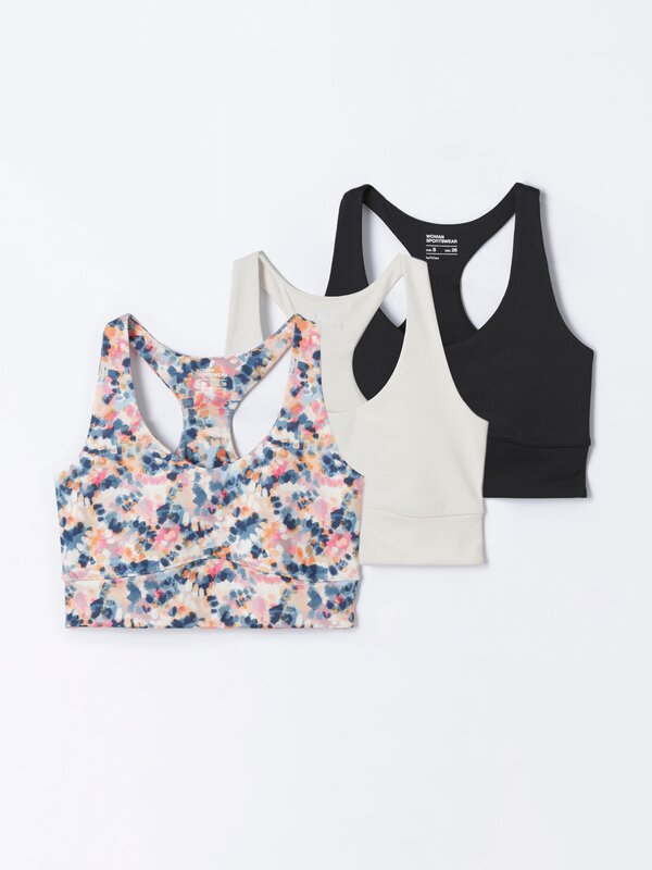 Pack of 3 sports bras