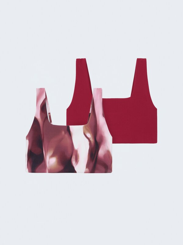 2-pack of assorted sports bras