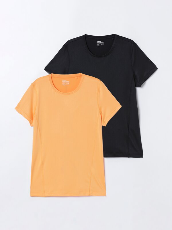 Pack of 2 short sleeve sports T-shirts