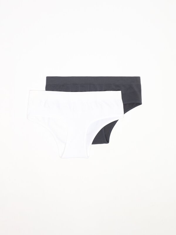 Pack of 2 seamless maternity briefs