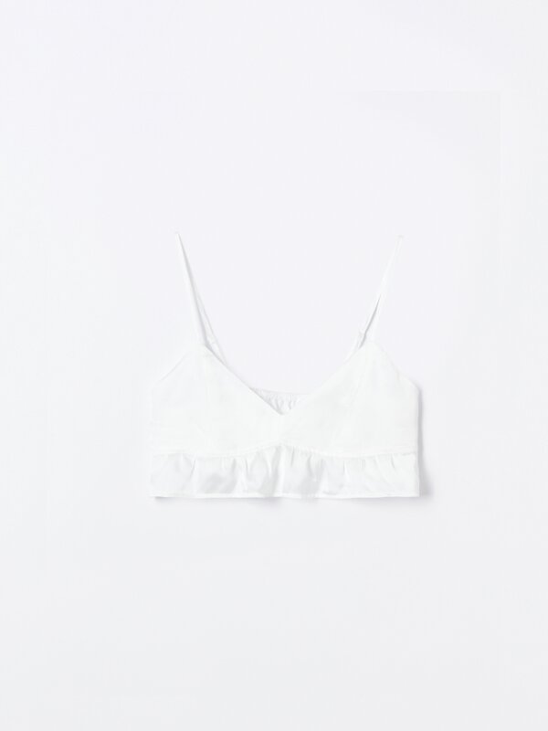 Satin crop top