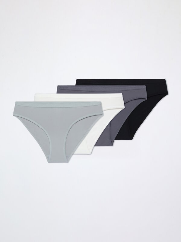 Pack of 4 microfibre briefs